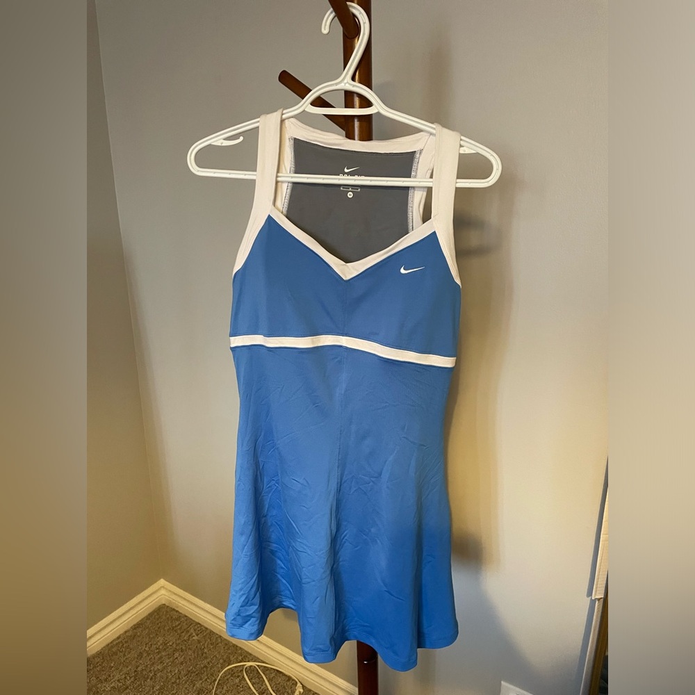 Nike Blue and White Mini Dress